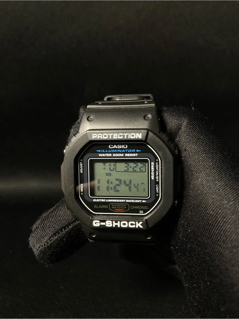 Black and White G Shock Dw5600